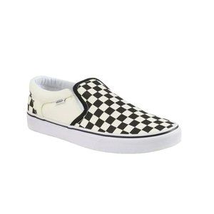 Vans Men's Asher Black Checker Slipon Sneaker Fashion Streetwear 9.5M JJ1407